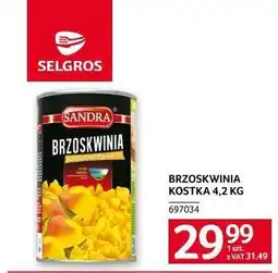 Selgros BRZOSKWINIA KOSTKA 4,2 KG oferta