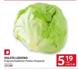 Selgros Sałata lodowa oferta