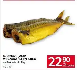 Selgros Makrela tusza wędzona średnia box oferta