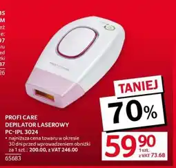 Selgros PROFI CARE DEPILATOR LASEROWY PC-IPL 3024 oferta