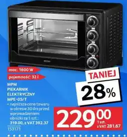 Selgros MPM Piekarnik Elektryczny MPE-05/T oferta