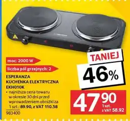 Selgros ESPERANZA KUCHENKA ELEKTRYCZNA EKO10K oferta