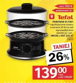 Selgros Tefal Parowar VC1401 oferta