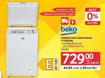 Selgros Zamrażarka Skrzyniowa CF100EWN oferta