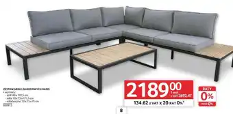 Selgros Zestaw Mebli Ogrodowych Oasis oferta