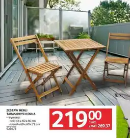 Selgros Zestaw mebli tarasowych Enna oferta