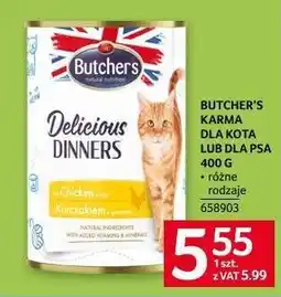 Selgros Butcher's Karma dla kota lub psa 400 g oferta