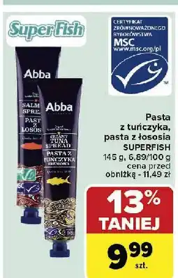 Carrefour Pasta z łososia Abba oferta