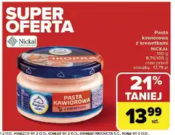 Carrefour Pasta kawiorowa z krewetkami Wodny mir oferta