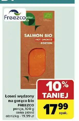 Carrefour Łosoś wędzony na gorąco bio oferta