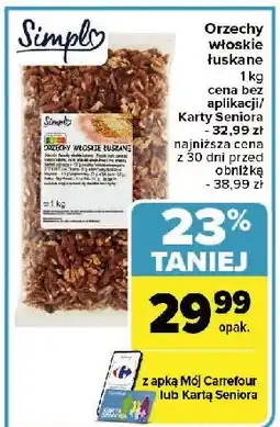 Carrefour Orzechy włoskie łuskane Simpl oferta