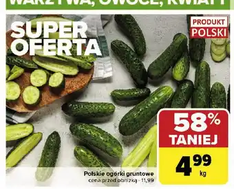 Carrefour Ogórek gruntowy polska oferta