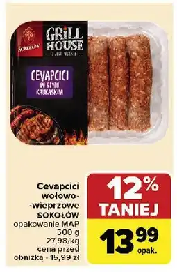 Carrefour Cevapcici w stylu kaukaskim Sokołów grill house oferta