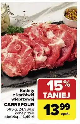 Carrefour Kotlety karkowe Carrefour targ świeżości oferta