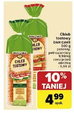 Carrefour Chleb tostowy pełnoziarnisty Dan cake oferta