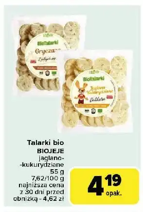 Carrefour Biotalarki kukurydziane z nasionami chia Biojeje oferta