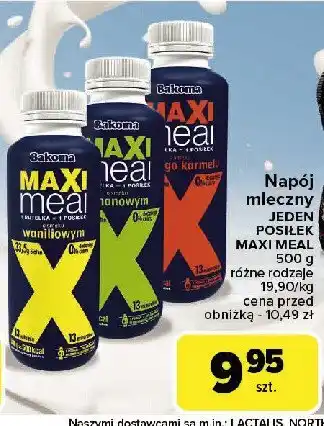 Carrefour Jogurt waniliowy Bakoma maxi meal oferta