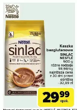 Carrefour Kaszka zbożowa bezglutenowa Nestle sinlac oferta