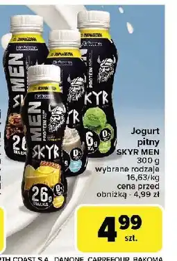Carrefour Jogurt ciastko z czekoladą Bakoma men skyr protein oferta