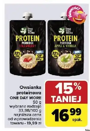 Carrefour Owsianka proteinowa jabłko i wanilia One day more oferta