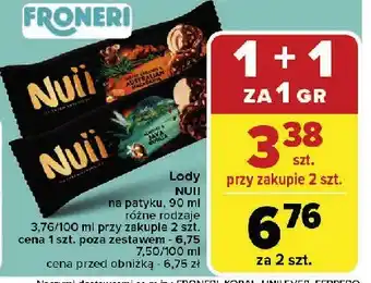 Carrefour Lód almond & java vanilla Nuii oferta