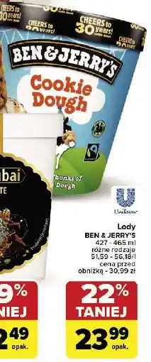 Carrefour Lody cookie dough Ben & jerry's oferta