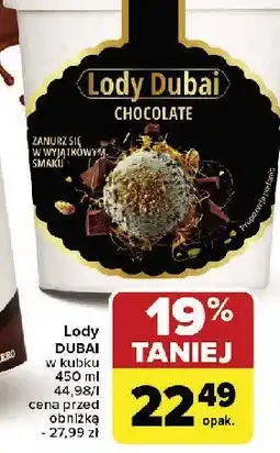 Carrefour Lody dubai chocolate oferta