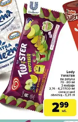 Carrefour Lód monstaahh Algida twister oferta