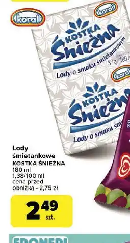 Carrefour Lód śmietankowy Koral oferta