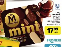Carrefour Lód mini classic + almond + white Algida magnum oferta