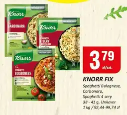 Chorten Knorr fix spaghetti bolognese Unilever oferta