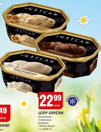Chorten Lody Grycan Śmietankowe 1100ml oferta
