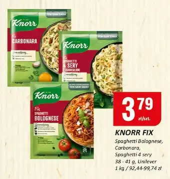 Chorten Knorr fix carbonara 41g Unilever oferta