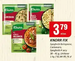 Chorten Knorr fix spaghetti bolognese 38g Unilever oferta