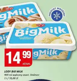 Chorten Lody Big Milk Unilever oferta
