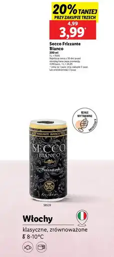 Lidl Wino Secco Bianco Frizzante oferta