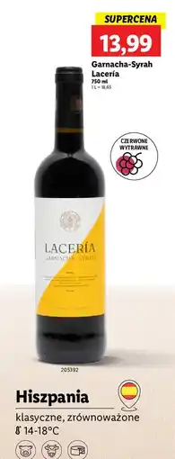Lidl Wino wytrawne garnacha-syrah Laceria oferta