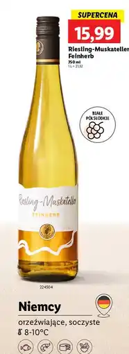 Lidl Wino Riesling-Muskateller Feinherb oferta