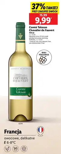 Lidl Wino Comte Tolosan Chevalier De Fauvert oferta