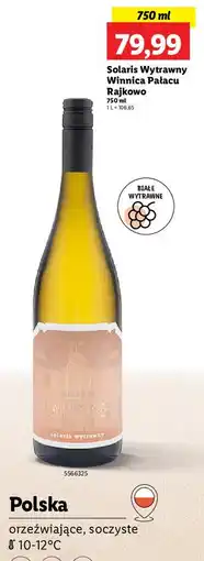 Lidl Wino Solaris Bachusa 21 oferta