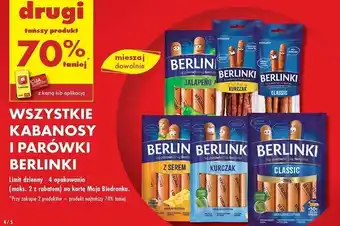 Biedronka Kabanosy classic Morliny Berlinki oferta