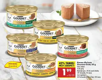 Biedronka Karma dla kota mus z kurczakiem Purina Gourmet Gold oferta