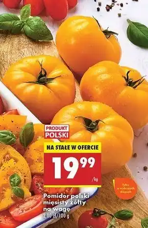 Biedronka Pomidory żółte mięsiste polska oferta