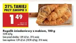 Biedronka Rogalik śniadaniowy z makiem oferta