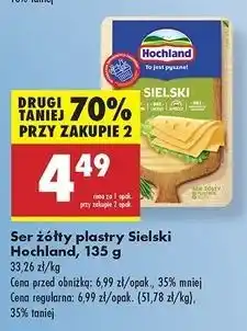 Biedronka Ser sielski z natury klasyczny plastry Hochland oferta
