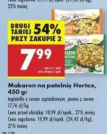 Biedronka Makaron na patelnię penne z sosem serowym Hortex oferta