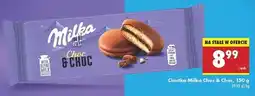 Biedronka Ciastka biszkoptowe przekładane nadzieniem kakaowym i kawałkami czekolady Milka Choc oferta