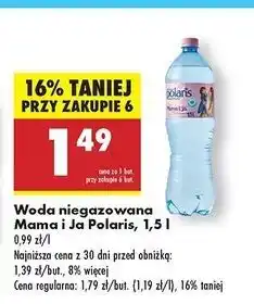 Biedronka Woda niegazowana Polaris Mama I Ja oferta