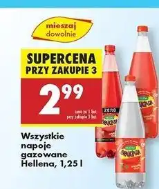 Biedronka Oranżada czerwona zero Hellena oferta