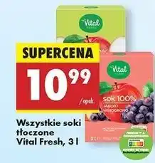 Biedronka Sok jabłkowy Vital Fresh oferta